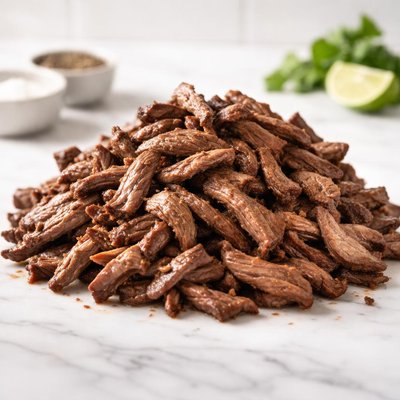 Shredded sirloin steak