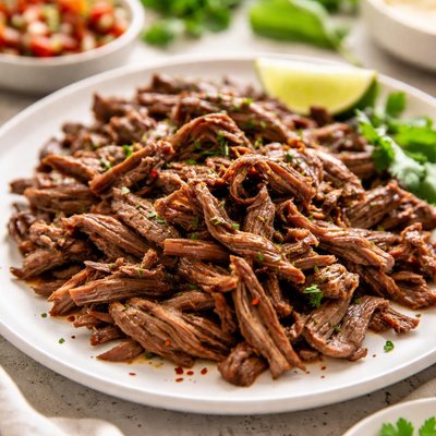 Shredded steak
