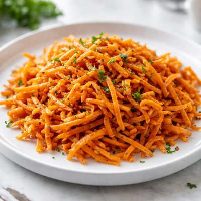 Shredded sweet potatoes