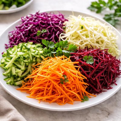Shredded vegetables
