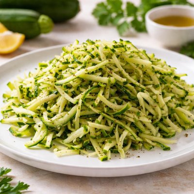 Shredded zucchini
