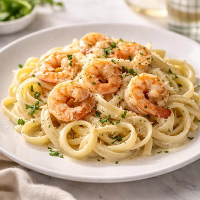 Shrimp alfredo