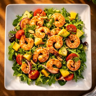 Shrimp and mango salad