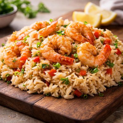 Shrimp and rice