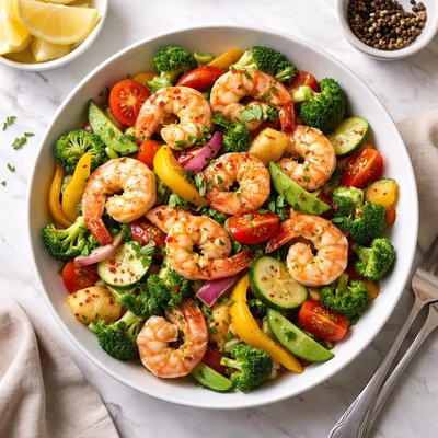 Shrimp and vegetable medley