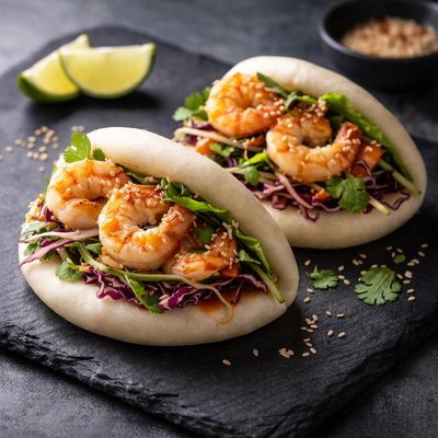 Shrimp bao bun