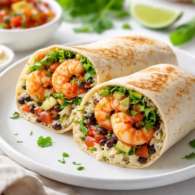 Shrimp burrito
