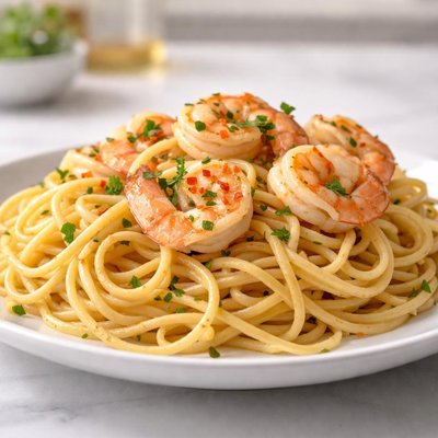 Shrimp butter noodles