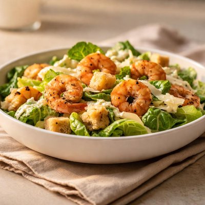 Shrimp caesar salad