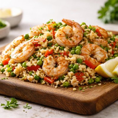 Shrimp cauliflower rice