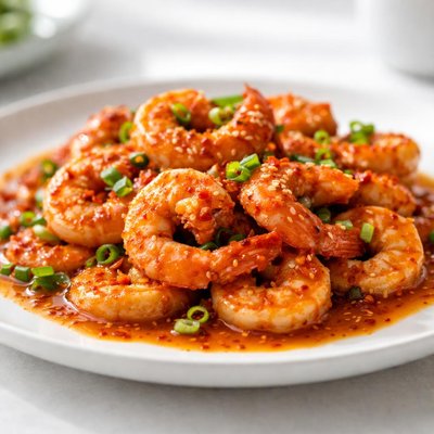 Shrimp in spicy sauce