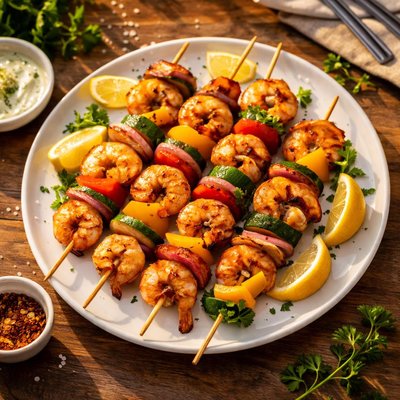 Shrimp kabob