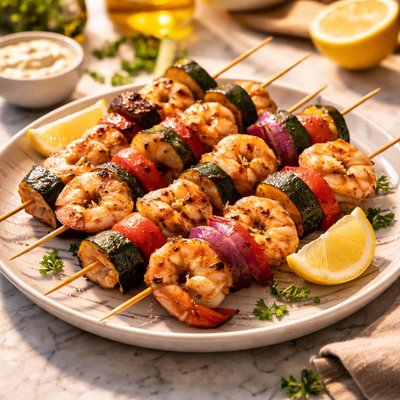 Shrimp kebab