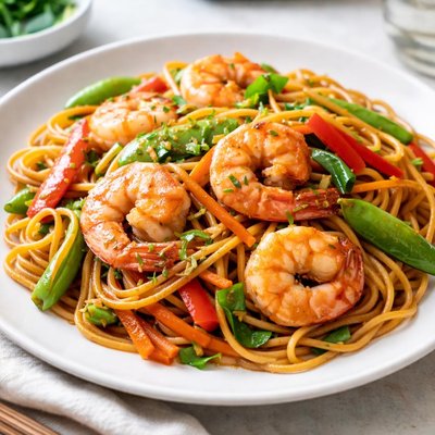 Shrimp lo mein