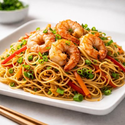Shrimp mifa noodles
