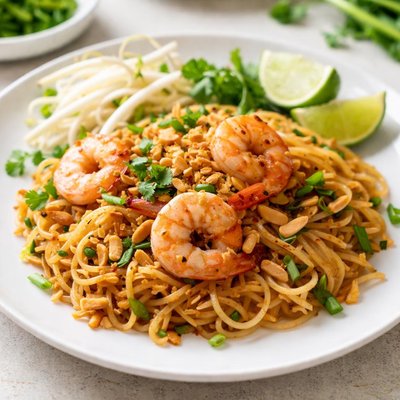 Shrimp pad thai