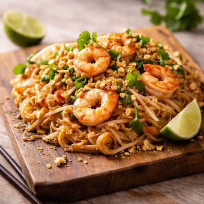 Shrimp phad thai