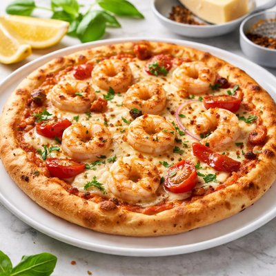 Shrimp pizza