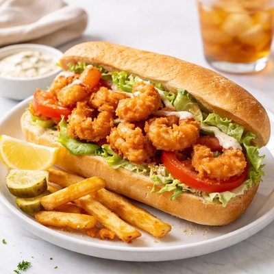 Shrimp poboy