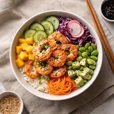 Shrimp poke bowl