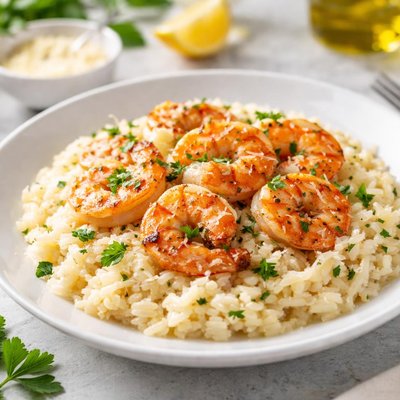 Shrimp risotto