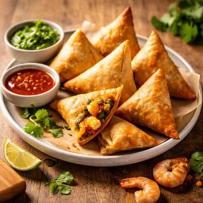 Shrimp samosa