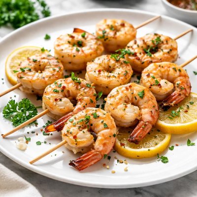 Shrimp skewer