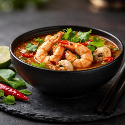 Shrimp tom yum soup