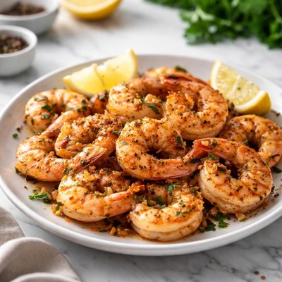 Shrimp with seasoning