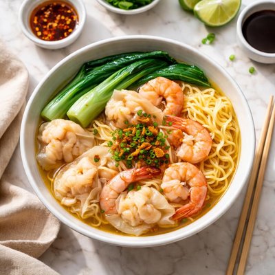 Shrimp wonton noodles