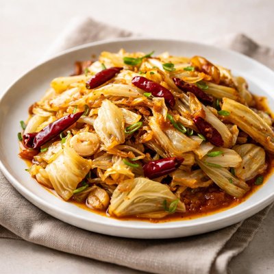 Sichuan stir fried cabbage
