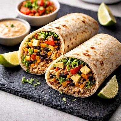 Cassava-Mehl-Burrito-Wickel