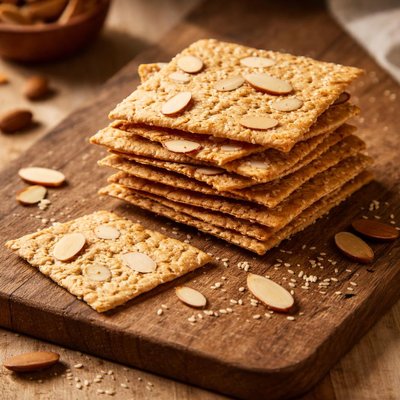 Simple almond cracker