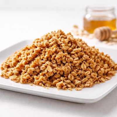 Simply crunchy oat granola with a hint of honey jordans