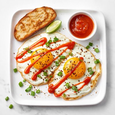 Siracha eggs