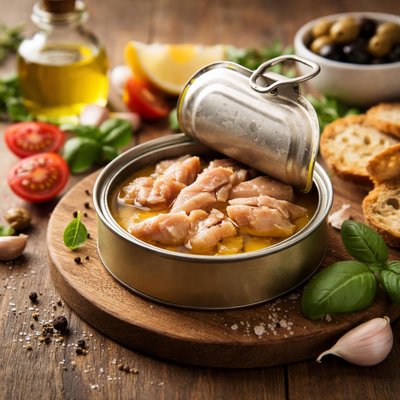 زيت تونا الإيطالي بنكهة الزعتر