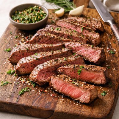 Sirloin steak strips
