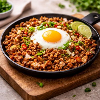 Sisig with egg