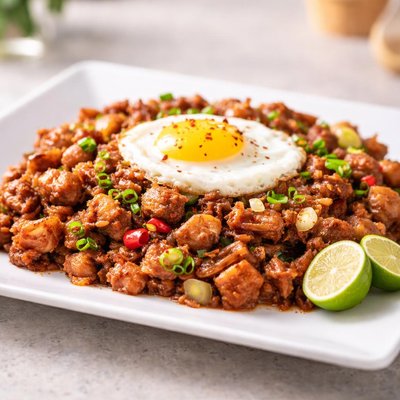Sizzling pork sisig