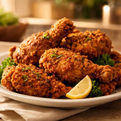 Skillet-fried chicken