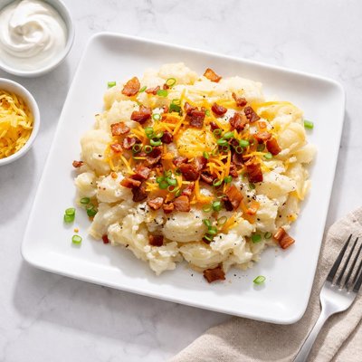 Skinless baked potato