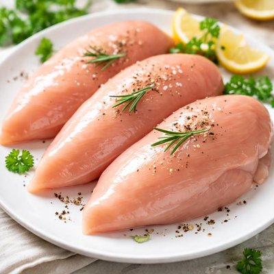 Skinless chicken breasts