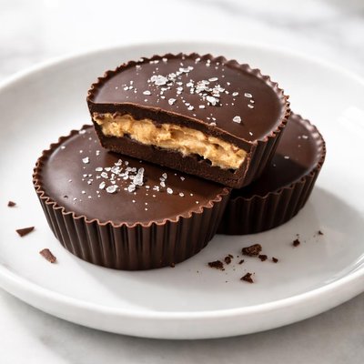 Skinny dark chocolate peanut butter cup