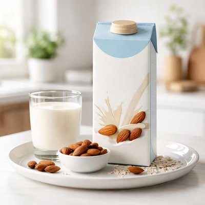 Skinny natural no sugar almond milk