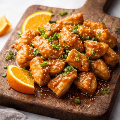 Skinny orange chicken
