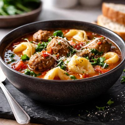Skinnytaste meatball tortelini soup