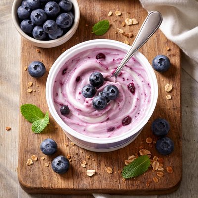 Skyr bosbessen yoghurt