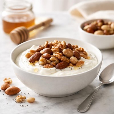 Skyr with mixed nuts