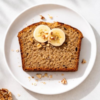 Slice banana bread