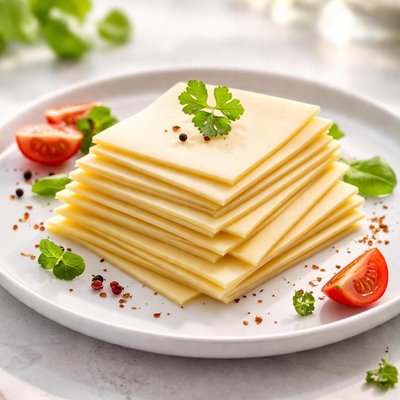 Slice low fat cheese